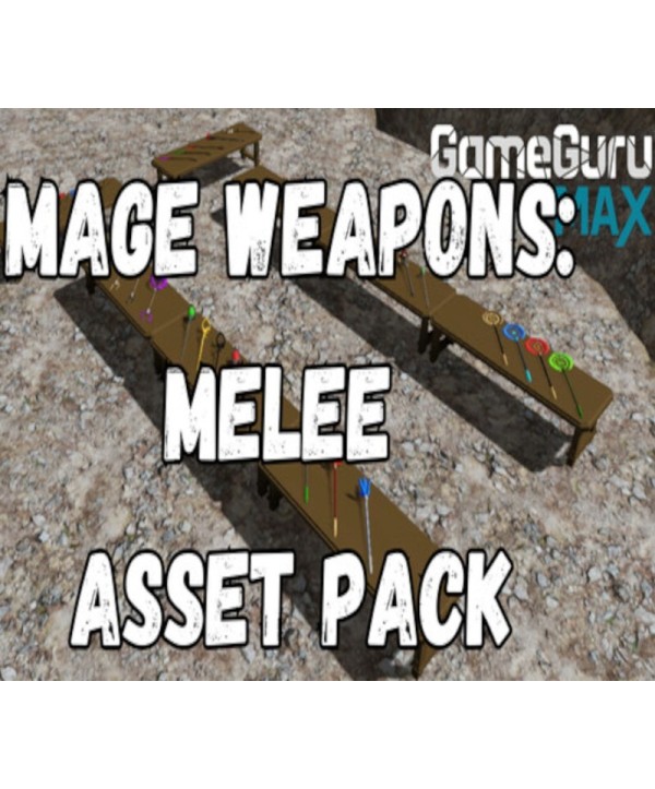 GameGuru MAX - Low Poly Asset Pack - Mage Weapons: Melee DLC Steam Key GLOBAL